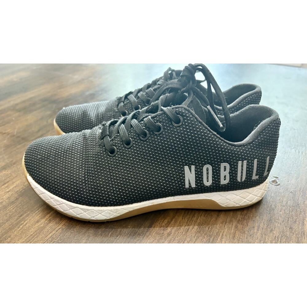 NO BULL Trainer Shoes Men's 6 W Size 7.5 Black Gum Cross Training Gym Sneakers